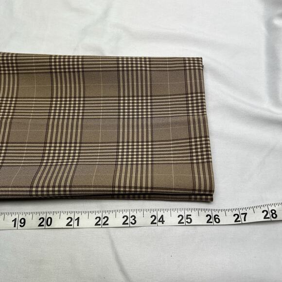 Rag & Bone Polly Pants Women's 6 Tan Plaid Ankle Cropped Straight Leg Back Zip - Picture 9 of 9